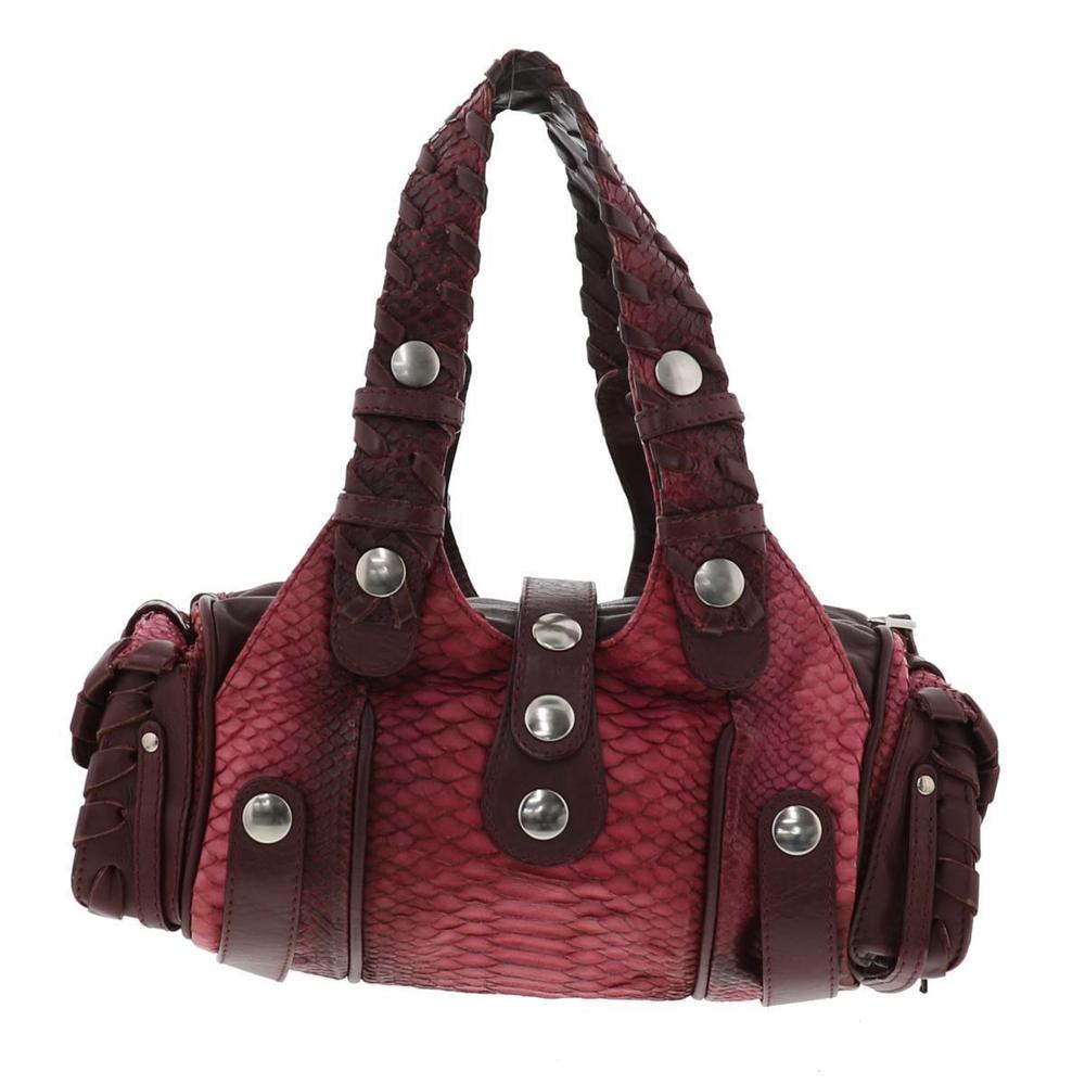 Chloe Handbag Red Python Mini Ado - image 4